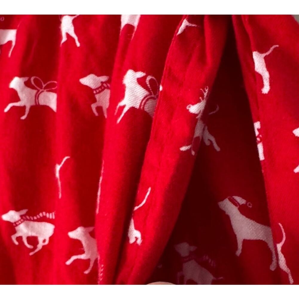 Victoria's Secret PINK XXL Red White Holiday Dog Print Lounge Pajama Pants - Picture 9 of 12
